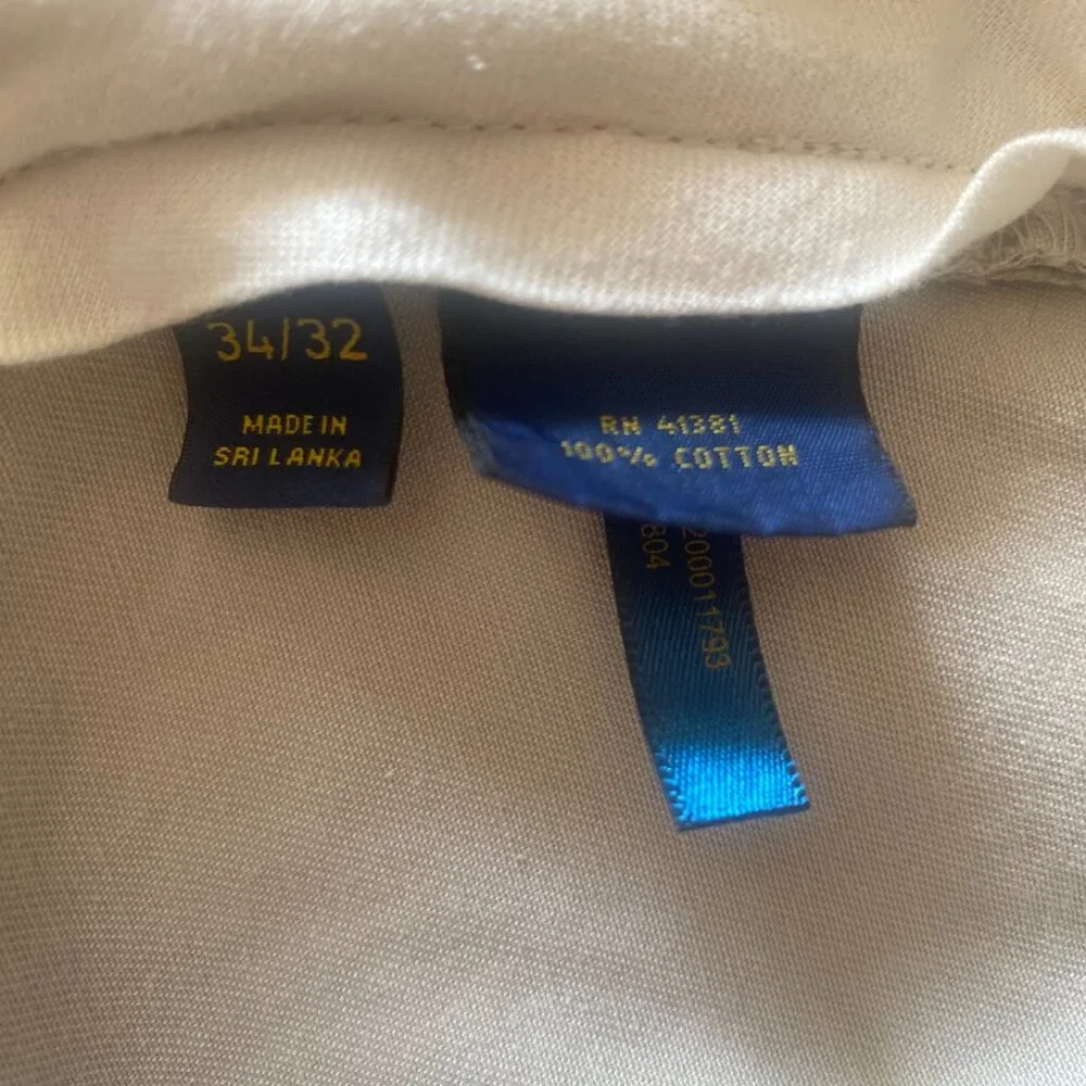 Polo Ralph Lauren Men s‎ Tan Khaki Dress Pants Size 34/32 10